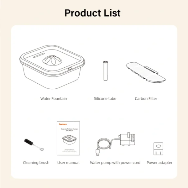 BJFO02 Smart WiFi Pet Water Fountain