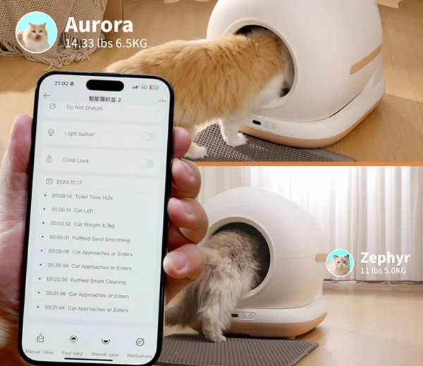 BJBO01 Smart Cat Litter Box with Camera