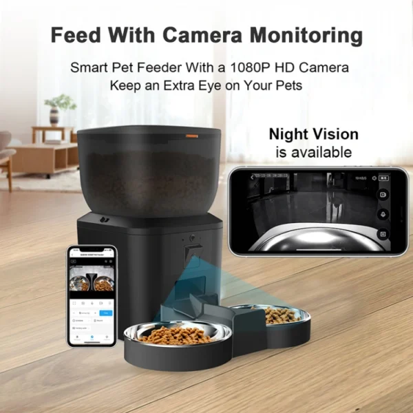 BJFE01 Wifi Pet Feeder with Camera