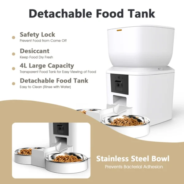 BJFE01 Wifi Pet Feeder with Camera