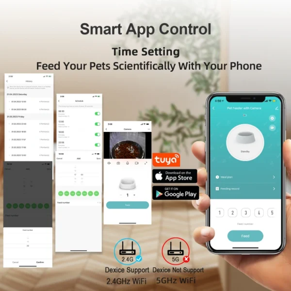 BJFE02 Wifi Pet Feeder with Camera