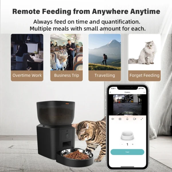 BJFE02 Wifi Pet Feeder with Camera