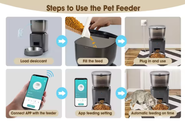 BJFE02 Wifi Pet Feeder with Camera