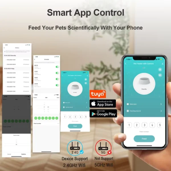 BJFE04 WiFi Pet Feeder with Button